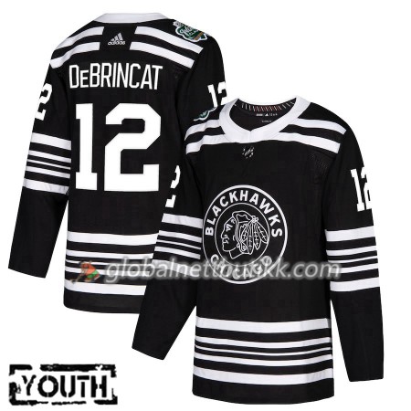 Chicago Blackhawks Hockeydrakt Alex DeBrincat 12 2019 Winter Classic Svart Adidas Authentic - Barn